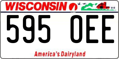 WI license plate 595OEE