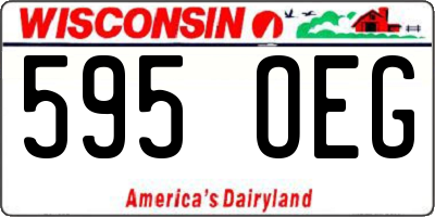 WI license plate 595OEG