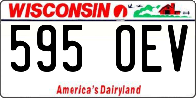 WI license plate 595OEV