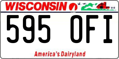 WI license plate 595OFI