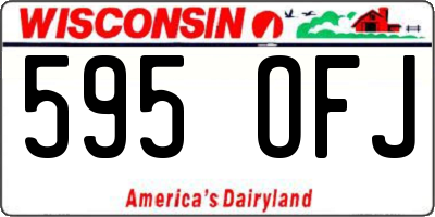 WI license plate 595OFJ