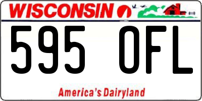WI license plate 595OFL