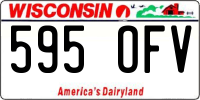 WI license plate 595OFV