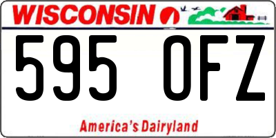 WI license plate 595OFZ