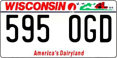 WI license plate 595OGD