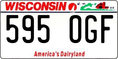 WI license plate 595OGF