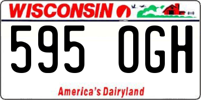 WI license plate 595OGH