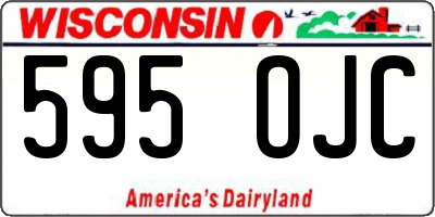 WI license plate 595OJC