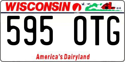 WI license plate 595OTG