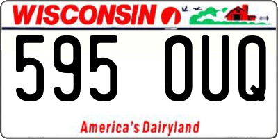 WI license plate 595OUQ