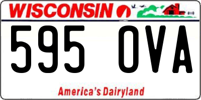 WI license plate 595OVA