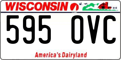 WI license plate 595OVC