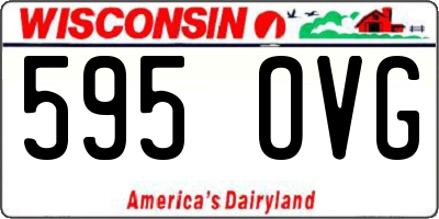 WI license plate 595OVG