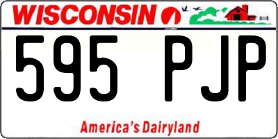 WI license plate 595PJP