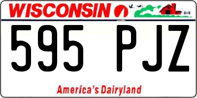 WI license plate 595PJZ