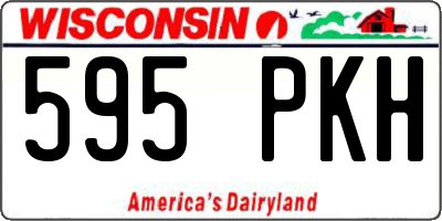 WI license plate 595PKH