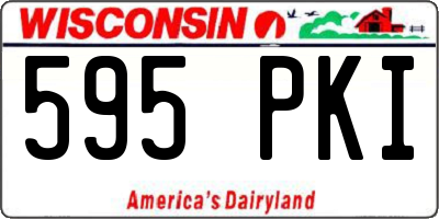 WI license plate 595PKI