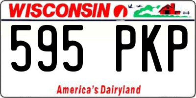 WI license plate 595PKP