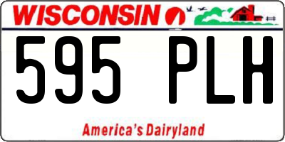 WI license plate 595PLH