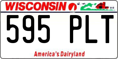 WI license plate 595PLT