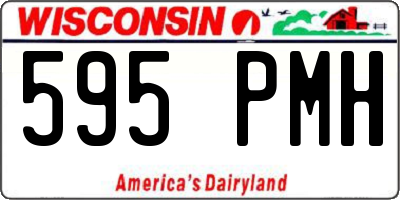 WI license plate 595PMH