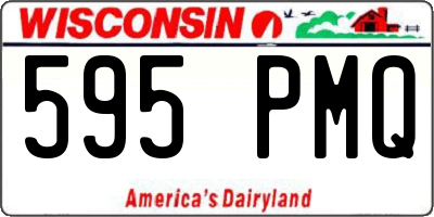 WI license plate 595PMQ