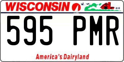 WI license plate 595PMR