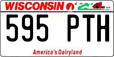 WI license plate 595PTH