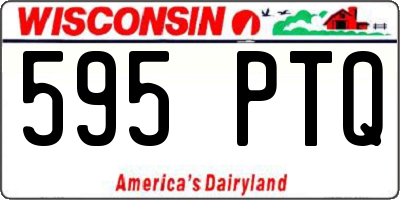 WI license plate 595PTQ