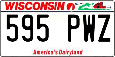 WI license plate 595PWZ