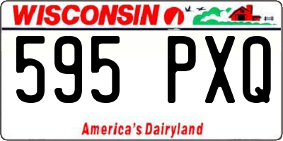 WI license plate 595PXQ