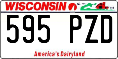 WI license plate 595PZD