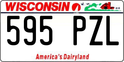 WI license plate 595PZL