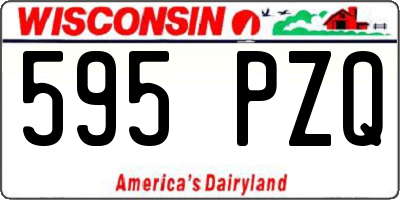 WI license plate 595PZQ