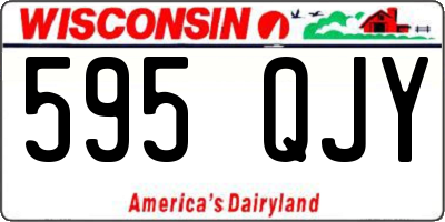 WI license plate 595QJY