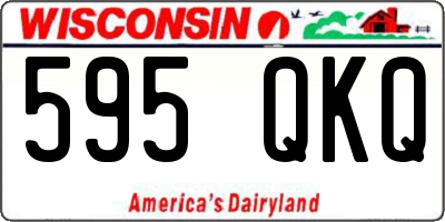 WI license plate 595QKQ