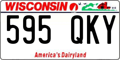 WI license plate 595QKY