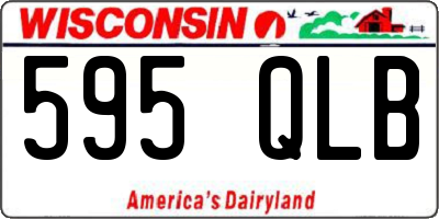 WI license plate 595QLB