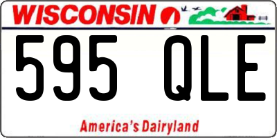 WI license plate 595QLE