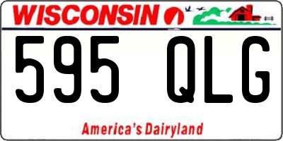WI license plate 595QLG