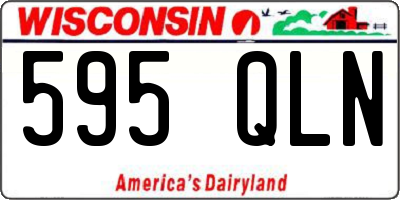 WI license plate 595QLN