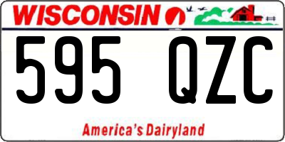 WI license plate 595QZC