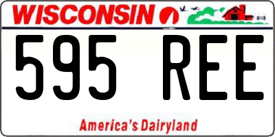 WI license plate 595REE