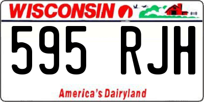 WI license plate 595RJH