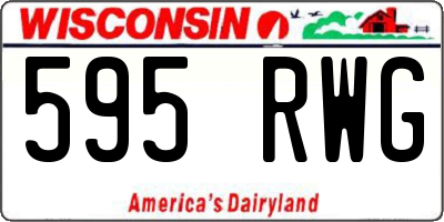 WI license plate 595RWG
