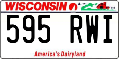 WI license plate 595RWI