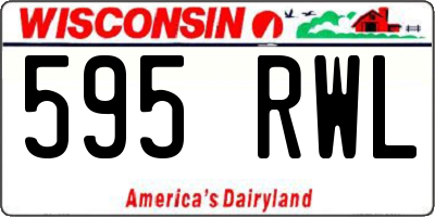 WI license plate 595RWL