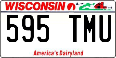 WI license plate 595TMU