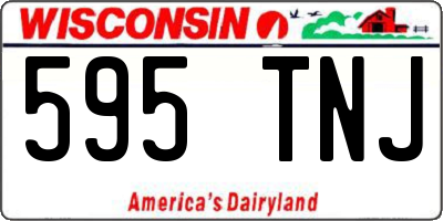 WI license plate 595TNJ