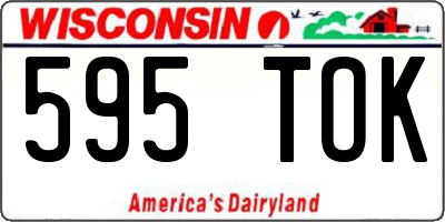 WI license plate 595TOK